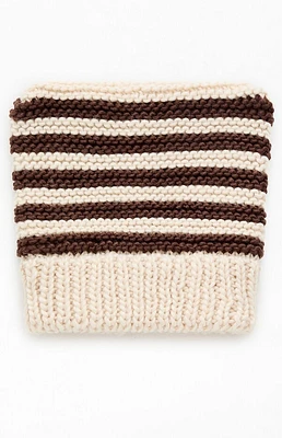 Pacsun Striped Square Knit Beanie