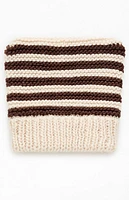 Pacsun Striped Square Knit Beanie
