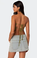 Edikted Niki Crochet Tube Top