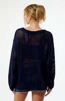 LA Hearts Lennon Open Stitch Sweater