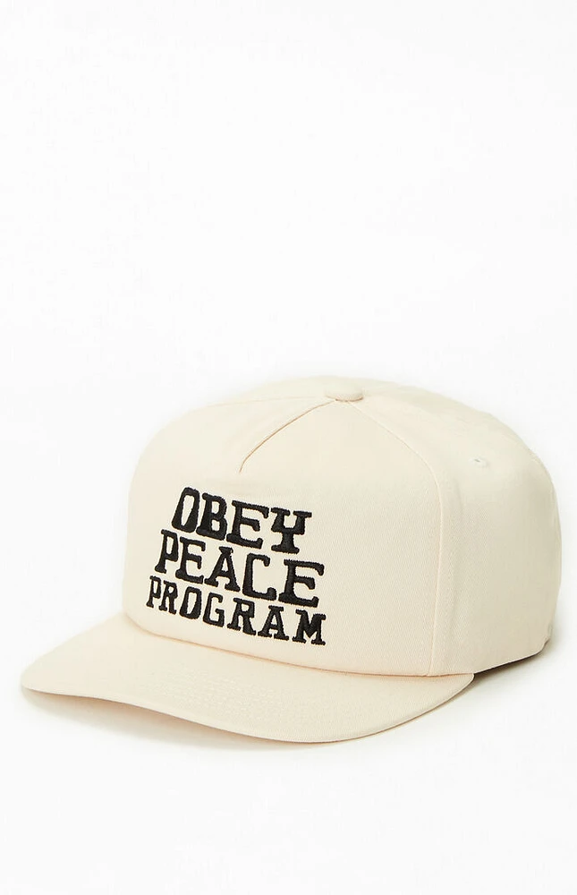 Obey Peace Program 5 Panel Snapback Hat