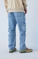 PacSun Light Indigo Straight Cargo Jeans