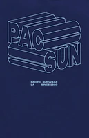 Blue PacSun 3D Logo T-Shirt