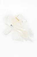 LA Hearts White Lace Twist Hair Claw Clip