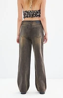 Pacsun Cali Brown Tint Baggy Boyfriend Jeans