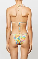 It's Now Cool Multicolor Triangle Bikini Top