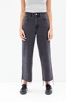 PacSun Nora Black Cropped Wide Leg Jeans