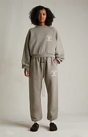 Fear of God Essentials Women's Heather Grey University Fleece Sweatpants