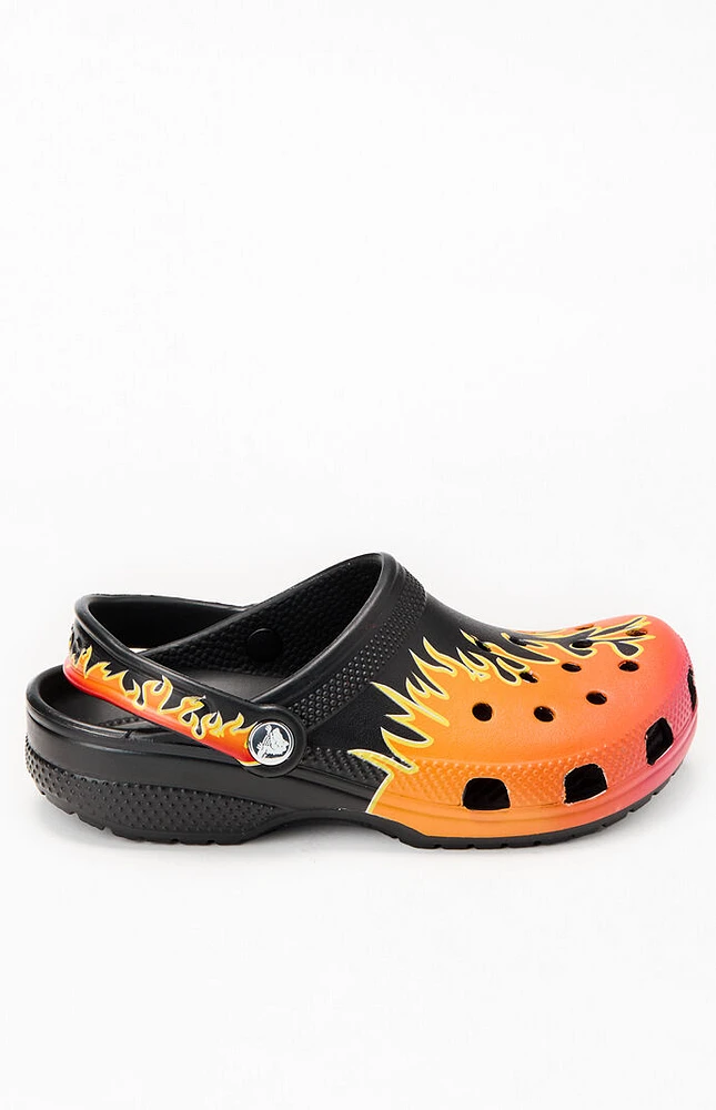 Crocs Kids Classic Flame Clogs