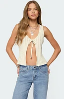 Edikted Verona Split Front Knit Top