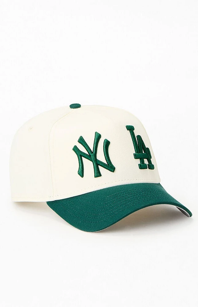 New Era Hunter Green NY & LA 9FORTY Snapback Hat