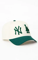 New Era Hunter Green NY & LA 9FORTY Snapback Hat