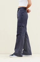 PacSun Navy Fold-Over Waist Utility Cargo Pants