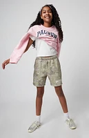 PacSun Kids Camo Embroidered Sweat Shorts