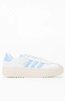 adidas Women's White & Blue VL Court Bold Sneakers