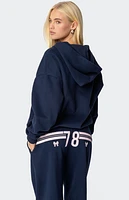 Edikted 78 Bow Zip Up Hoodie