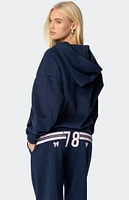 Edikted 78 Bow Zip Up Hoodie