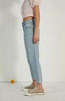 Pacsun Kids Light Indigo Ripped '90s Straight Leg Jeans