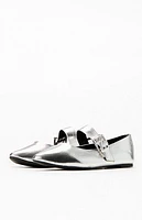 Seychelles Women's Silver Spinning Around Flats