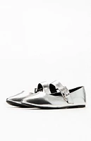 Seychelles Women's Silver Spinning Around Flats