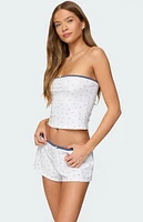 Edikted Stefi Floral Contrast Tube Top