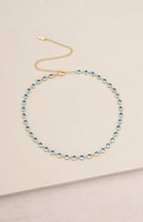 Ettika Crystal Disc Necklace