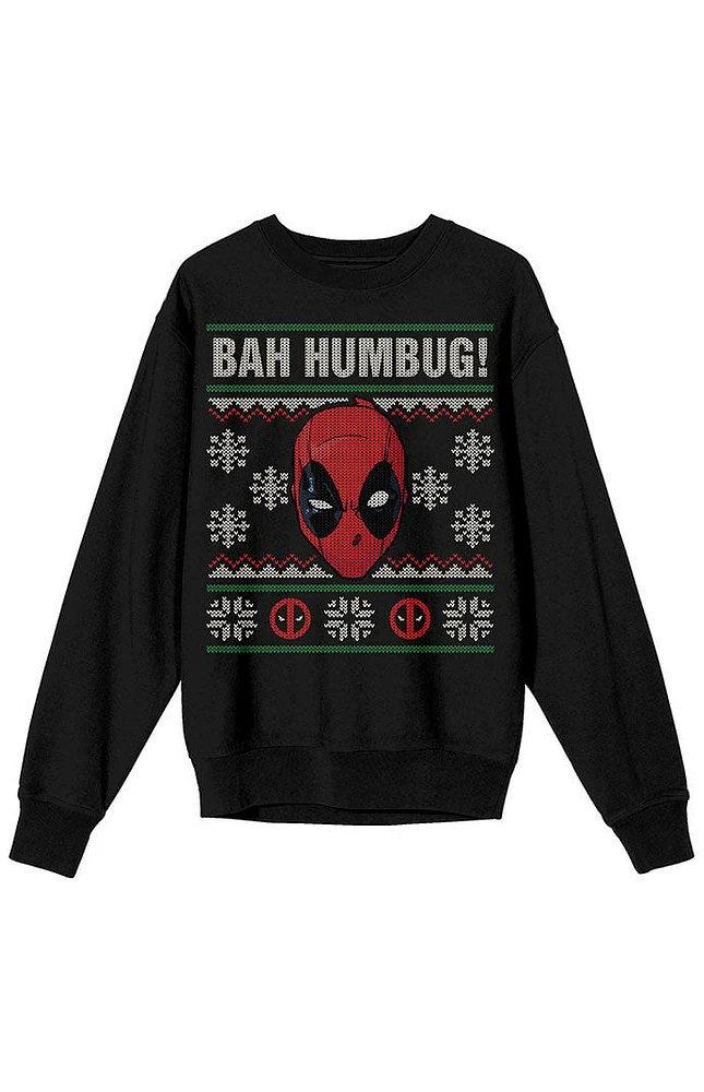 Deadpool Bah Humbug Crew New Sweatshirt