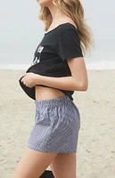 John Galt & White Gingham Keira Boxer Shorts