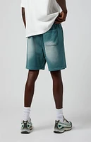 PacSun Green Potassium Fleece Volley Sweat Shorts