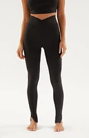 PAC 1980 WHISPER Active Side Slit Crossover Yoga Pants