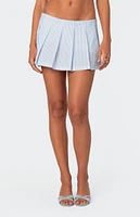 Edikted Nera Striped Pleated Skort