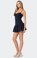 Edikted Cupped Drop Waist Mini Dress