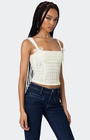 Edikted Textured Bustier Top