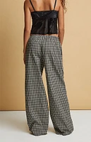 Beverly and Beck Black Flannel Boxer Pajama Pants