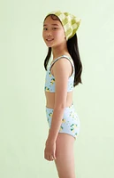 PacSun Kids Eco Lemon Cropped Bikini Top & High Waisted Bottom Set