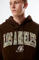 New Era LA Lakers Floral Embroidered Hoodie