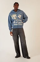 Pacsun The End Puff Graphic Zip Up Hoodie