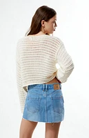 Thrills Light Indigo Candy Denim Mini Skirt