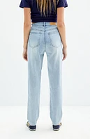 PacSun Light Indigo Ripped Dad Jeans