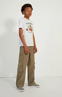 PacSun Kids Olive Baggy Cargo Jeans