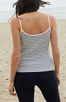 John Galt Skylar Striped Tank Top