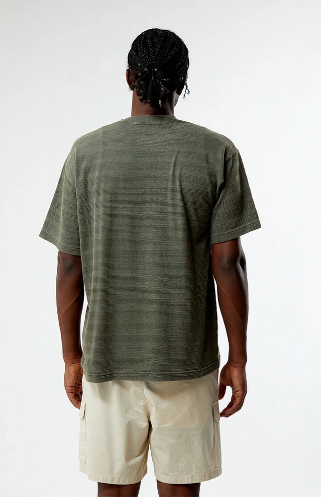PacSun Stripe Textured T-Shirt