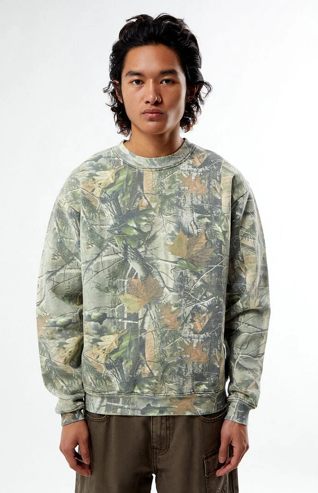 PacSun Camo Crew Neck Sweatshirt