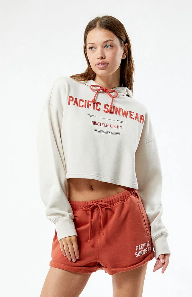 PacSun Pacific Sunwear Cropped Boxy Hoodie