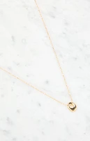 LA Hearts O Initial 14K Gold Plated Necklace
