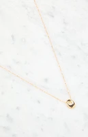 LA Hearts O Initial 14K Gold Plated Necklace