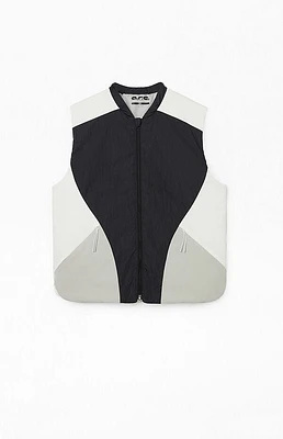 A.R.C. Black Nylon Color Block Vest