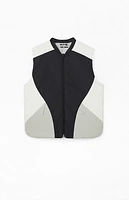 A.R.C. Black Nylon Color Block Vest