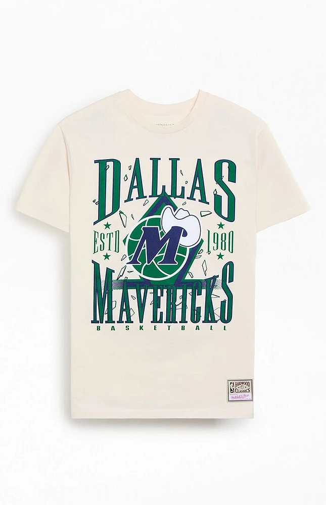 Mitchell & Ness Dallas Mavericks Shattered T-Shirt