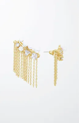 Ettika Crystal & Pearl Three-In-One Ear Crawlers